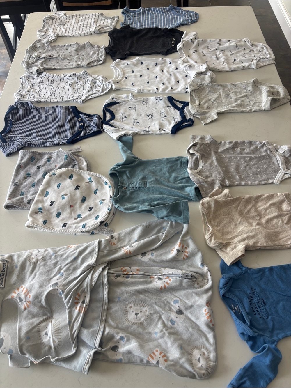 Baby newborn bundle- lots of onesies and a Sleepsack Swaddle